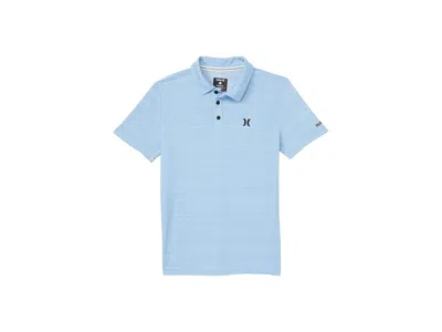 Hurley Dri-fit Polo Shirt (big Kids) Boy's Clothing Psychic Blue Heather : Md (10/12 Big Kid), Cotton/polye