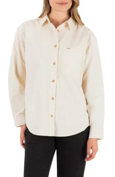 Hurley Drift Cotton Overshirt In White