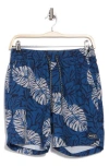 Hurley Dypsis Leaves Volley Swim Trunks In Blue