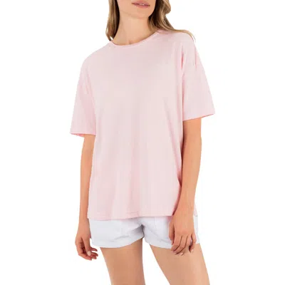 Hurley Escapade Boyfriend T-shirt In Sunrise Pink