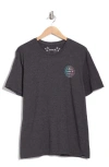 Hurley Everyday Washed Linear Strike Graphic T-shirt In Black Heather