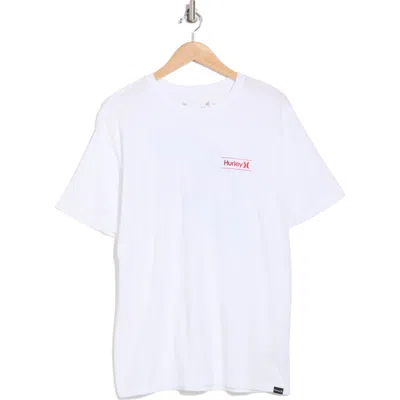 Hurley Everyday Washed Oao Graphic T-shirt In White