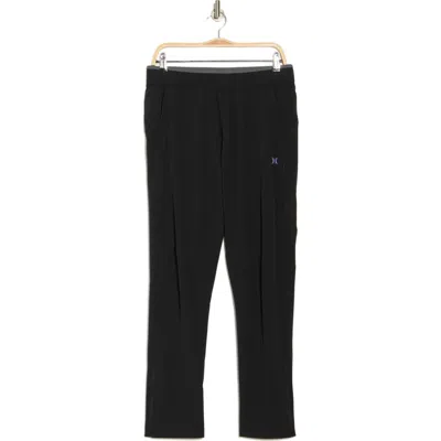 Hurley Exist Icon Water Repellent Zip Hem Pants In Black