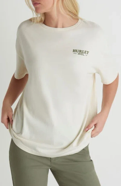 Hurley Exodos Boyfriend Graphic T-shirt In White