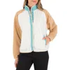 Hurley Explore Colorblock Polar Fleece Jacket In White