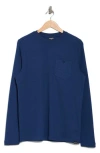 Hurley Men's Felton Thermal Crew Long Sleeve Shirt In Blue Void