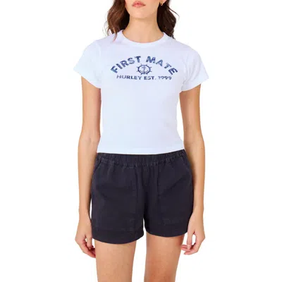 Hurley First Mate Baby Tee In White