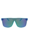 Hurley Flat Top Shield 130mm Sunglasses In Blue