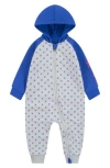 Hurley Babies'  Fleece Hooded Coverall In Blue