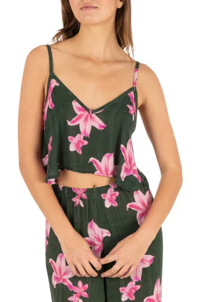 Hurley Floral Swing Cover-up Tank In Multi