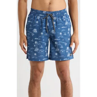 Hurley Fort Point Volley Swim Trunks In Blue