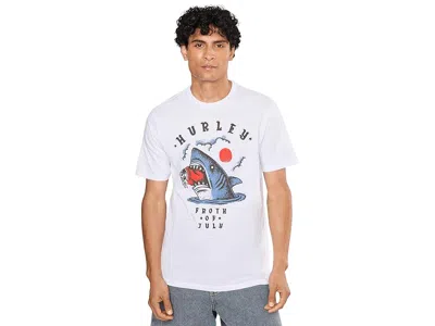 Hurley Froth Of July Short Sleeve Men's T Shirt White: Sm
