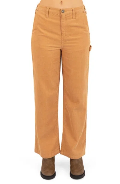 Hurley Generation Corduroy Straight Leg Pants In Brown