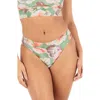 Hurley Gingko Cloud Bikini Bottom In Multi