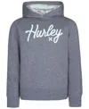 Hurley Girls 7-16 Long Sleeve Fleece Hoodie In Gray