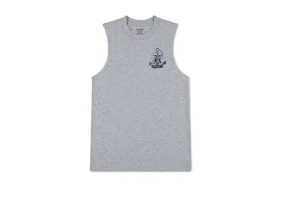 Hurley Graphic Muscle Tank Top (big Kid) Boy's T Shirt Grey Heather : Md (10/12 Big Kid), Cotton/polyester In Gray
