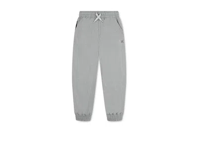 Hurley H20-dri Sunset Knit Joggers (little Kid) Boy's Workout Dark Grey Heather : 6 Little Kid, Elastane/po In Blue