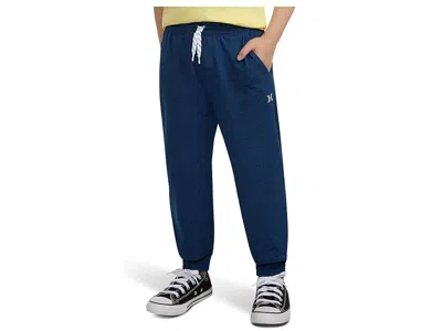 Hurley H20-dri Sunset Knit Joggers (little Kid) Boy's Workout Midnight Blue Heather : 4 Little Kid, Elastan