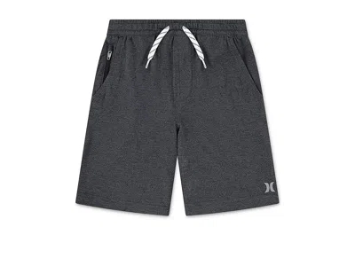 Hurley H20-dri Sunset Knit Shorts (little Kid) Boy's Clothing Black Heather : 7 Little Kid, Elastane/polyes
