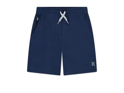 Hurley H20-dri Sunset Knit Shorts (little Kid) Boy's Clothing Midnight Blue Heather : 6 Little Kid, Elastan