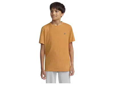 Hurley H20-dri Sunset Knit T-shirts (big Kid) Boy's T Shirt Orange Cream Heather : Xl (18/20 Big Kid), Elas In Brown