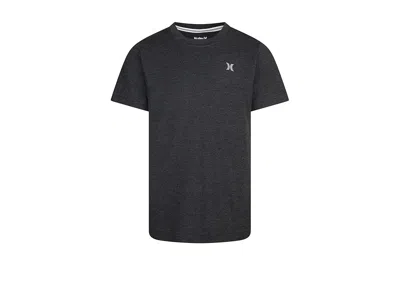 Hurley H20-dri Sunset Knit T-shirts (little Kid) Boy's T Shirt Black Heather : 6 Little Kid, Elastane/polye