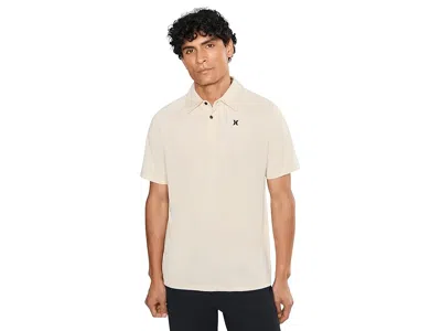 Hurley H2o Dri Outback Polo Short Sleeve Men's T Shirt Bone: Lg In White