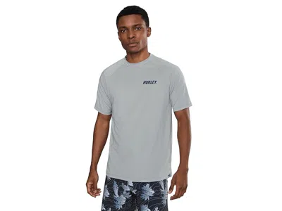 Hurley H2o Dri Outback Short Sleeve Top In Gray