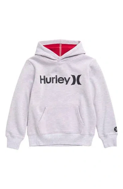 Hurley Kids'  Heat Fleece Logo Hoodie In White