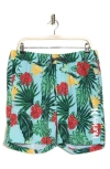 Hurley Hibiscus Punta Arenas Volley Board Shorts In Turquoise
