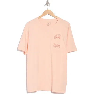 Hurley Hoola Peekabo Cotton Graphic T-shirt In Pink