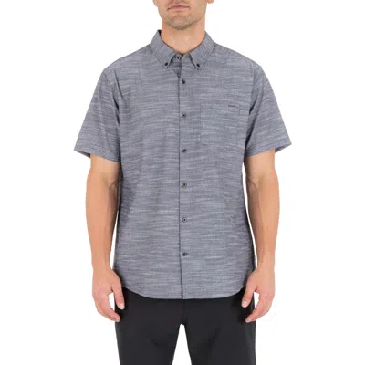 Hurley Icon Stretch Button-down Shirt In Gray