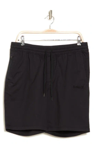 Hurley Itinerary Stretch Cotton Shorts In Black