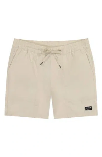 Hurley Itinerary Stretch Cotton Shorts In Ivory