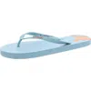 Hurley Jollie Womens Logo Rubber Flip-flops In Blue
