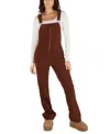 Hurley Juniors' Holland Zipper Overalls In Cocoa