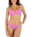 Hurley Juniors Reversible Bikini Top Bottoms In Orchid