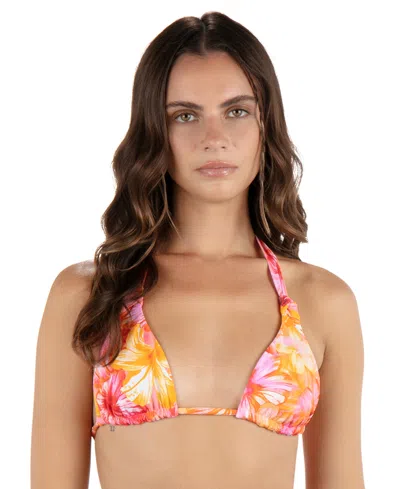 HURLEY JUNIORS' TROPIC DREAMS TRIANGLE BIKINI TOP