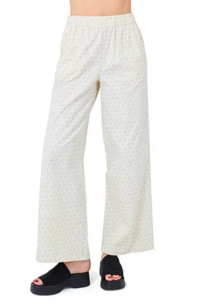 Hurley Karma Wide Leg Pants In Neutral
