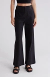 HURLEY HURLEY KATE EYELET ACCENT WIDE LEG COTTON PANTS