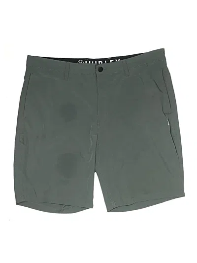 Pre-owned Hurley Khaki Shorts In Green