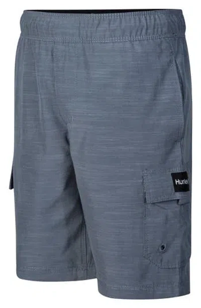 Hurley Kids' Avalon Hybrid H₂o-dri Walking Shorts In Gray