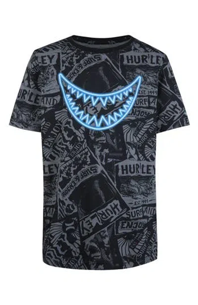 Hurley Kids' Bait Life Logo T-shirt In Black