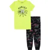 HURLEY HURLEY KIDS' FITTED TWO-PIECE PAJAMAS