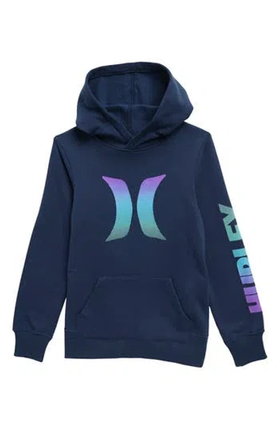 Hurley Kids' Fleece Pullover Hoodie In Blue