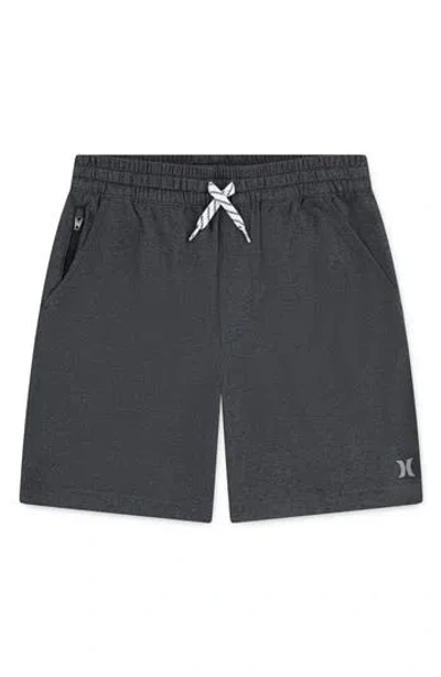 Hurley Kids' H2o-dri Sunset Knit Shorts In Black