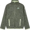 Hurley Kids' Heathered Full Zip Fleece Jacket In Gray