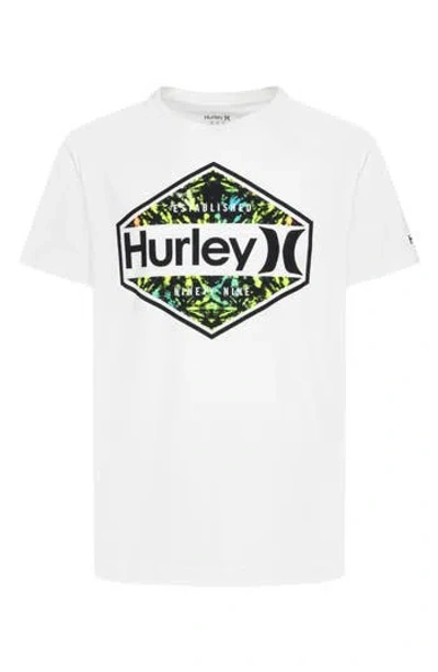 Hurley Kids' Hex N' Efx T-shirt In Sail