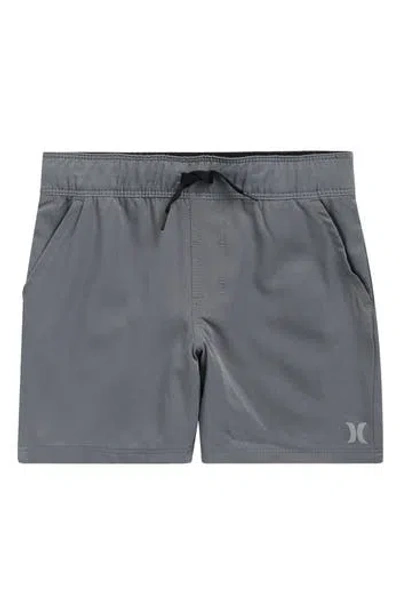 Hurley Kids' Hybrid Pull-on Shorts In Gray