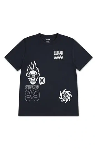 Hurley Kids' Multi Facet Graphic T-shirt In Black